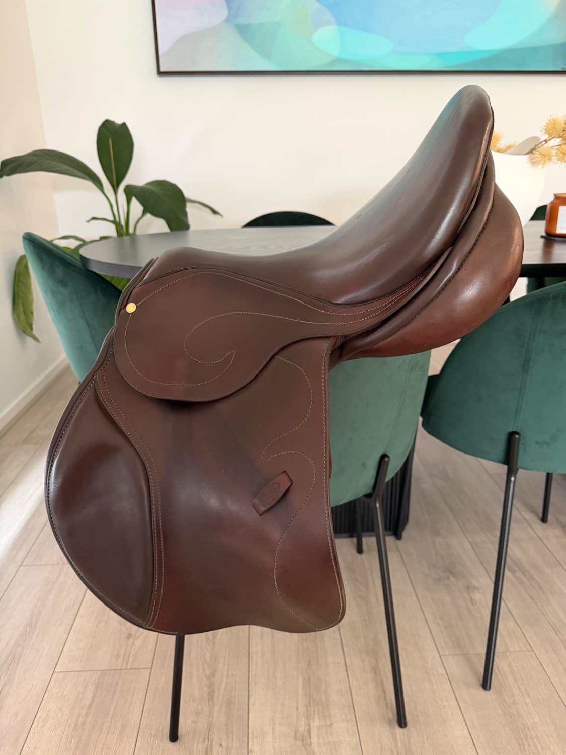 Bruce Smith 17β Brown Jump Saddle